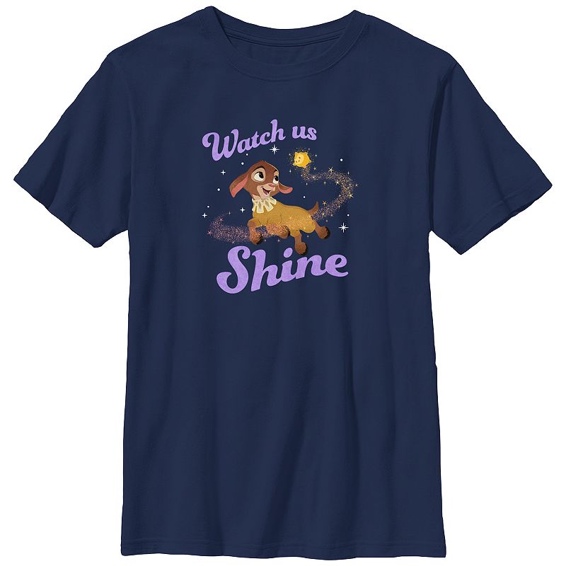 Boys Husky Wish Valentino And Star Watch Us Shine Graphic Tee, Boy's, Size: Small HUSKY, Blue