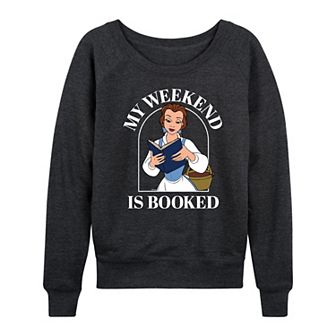 Disney's Beauty and the Beast Belle Weekend Booked French Terry Long Sleeve Tee