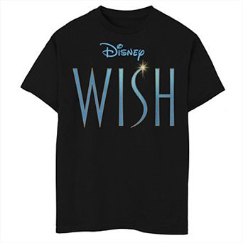 Boys Husky Wish Title Logo Graphic Tee