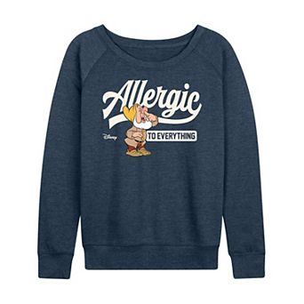 Disney's Snow White and the Seven Dwarfs Sneezy Women's French Terry Long Sleeve Tee