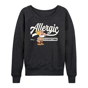 Disney's Snow White and the Seven Dwarfs Sneezy Women's French Terry Long Sleeve Tee