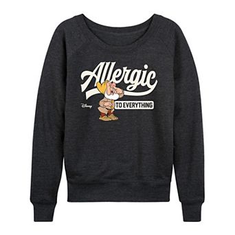 Disney's Snow White and the Seven Dwarfs Sneezy Women's French Terry Long Sleeve Tee