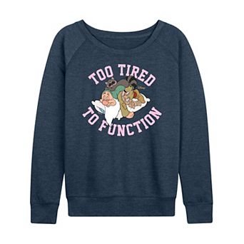 Disney's Snow White and the Seven Dwarfs Sleepy Women's French Terry Long Sleeve Tee