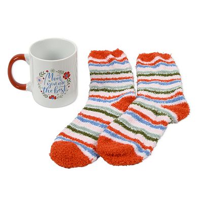 "Mom You Are The Best" Mug and Socks Gift Set