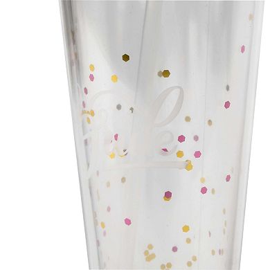 Bride Gold Tumbler with Glitter