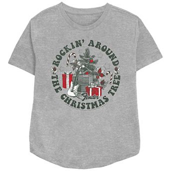 Juniors' Fender Rockin' Around The Christmas Tree Relaxed Fit Tee