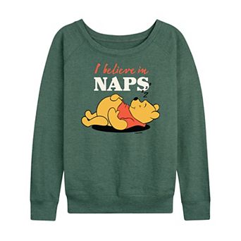 Disney's Winnie the Pooh Women's Naps French Terry Long Sleeve Tee
