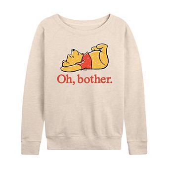 Disney's Winnie the Pooh Women's Oh Bother French Terry Long Sleeve Tee