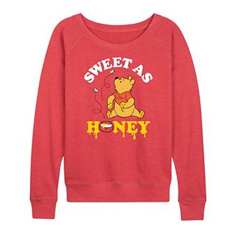 Disney's Winnie the Pooh Women's Sweet As Honey French Terry Long Sleeve Tee