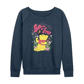 Disney's Winnie the Pooh Women's Bother Free French Terry Long Sleeve Tee