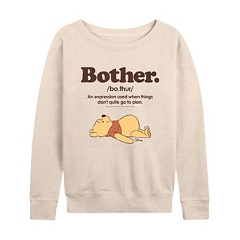Disney's Winnie the Pooh Women's Bother French Terry Long Sleeve Tee