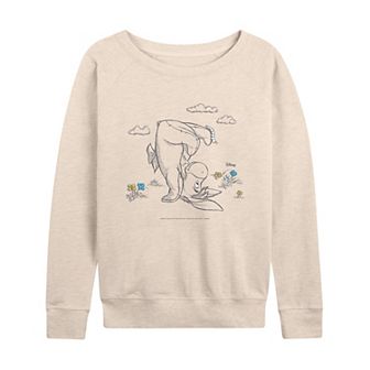 Disney's Winnie the Pooh Eeyore Women's French Terry Long Sleeve Tee