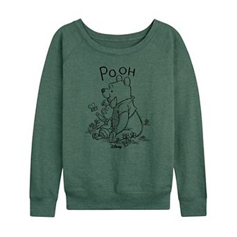 Disney's Winnie the Pooh Piglet & Pooh Women's French Terry Long Sleeve Tee