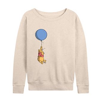 Disney's Winnie the Pooh Women's Balloon French Terry Long Sleeve Tee