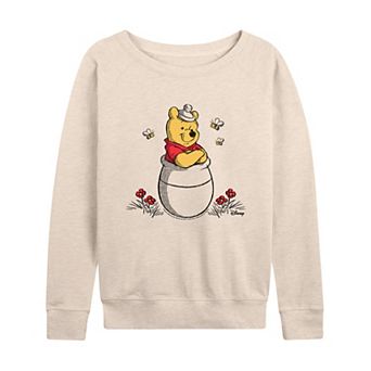 Disney's Winnie the Pooh Women's Honey Pot French Terry Long Sleeve Tee