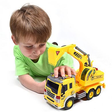 Maxx Action Excavator with Lights, Sounds and Motorized Drive