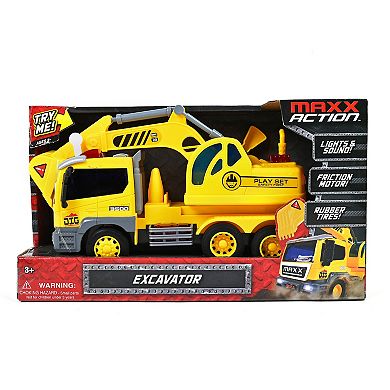 Maxx Action Excavator with Lights, Sounds and Motorized Drive