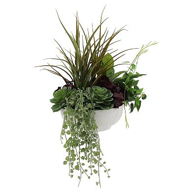 Sonoma Goods For Life Potted Artificial Grass & Succulent Plant Table Decor