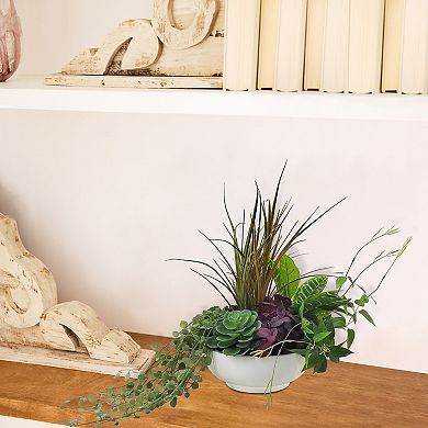 Sonoma Goods For Life Potted Artificial Grass & Succulent Plant Table Decor