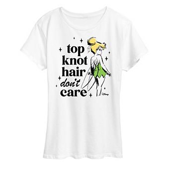 Disney's Tinker Bell Women's Top Knot Graphic Tee