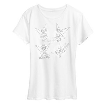 Disney's Tinker Women's Bell Pose Grid Graphic Tee