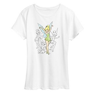 Disney's Tinker Women's Bell Sketches Graphic Tee