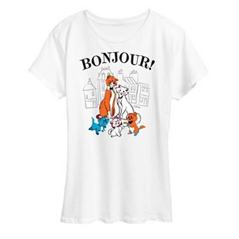 Disney's The Aristocats Women's Bonjour Graphic Tee