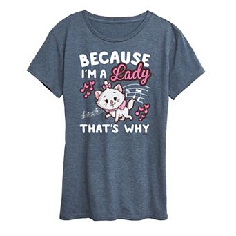 Disney's The Aristocats Women's I'm A Lady Graphic Tee