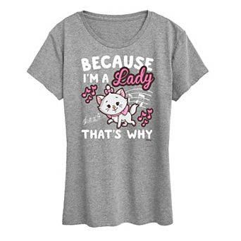 Disney's The Aristocats Women's I'm A Lady Graphic Tee