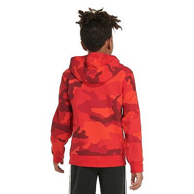 Adidas red camo hoodie hotsell