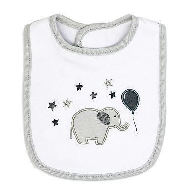 Baby Boys and Baby Girls Elephants and Balloons Layette, 5 Piece Set