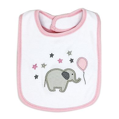 Baby Girls Elephants and Balloons Layette, 5 Piece Set