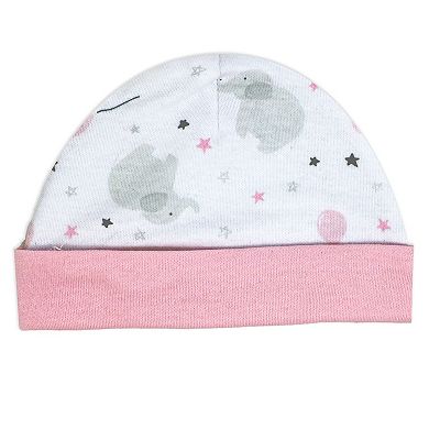 Baby Girls Elephants and Balloons Layette, 5 Piece Set