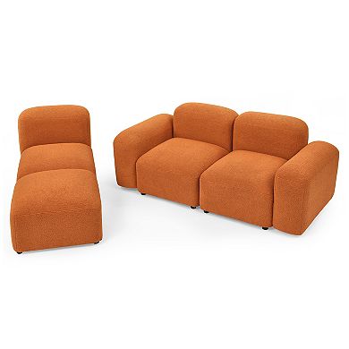 F.c Design Versatile L-shape Modular Sectional Sofa Diy Combination