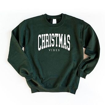 Christmas Vibes Varsity Sweatshirt