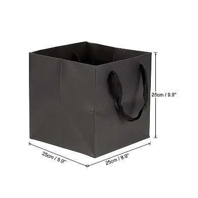 10x10x10 Inch Paper Gift Bag With Handle Storage Bag For Party Favor, 5 Pack