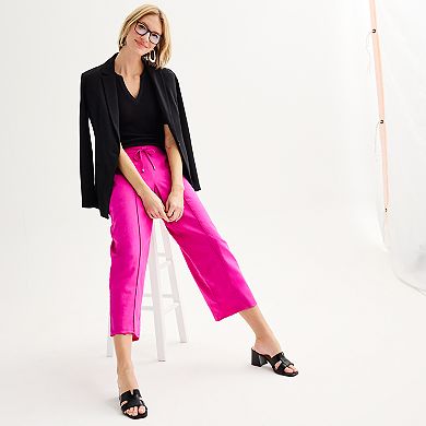 Women's Nine West Mid-Rise Cropped Drawstring Pants