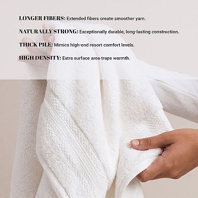 SUPERIOR 6-piece Turkish Cotton Ultra-Plush Towel Set