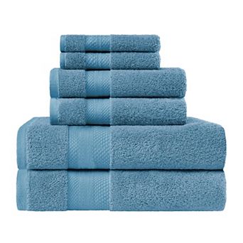 SUPERIOR 6 pc Turkish Cotton Ultra-Plush Towel Set