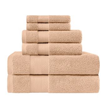 SUPERIOR 6 pc Turkish Cotton Ultra-Plush Towel Set