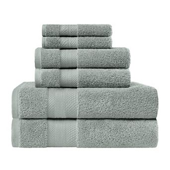 SUPERIOR 6 pc Turkish Cotton Ultra-Plush Towel Set