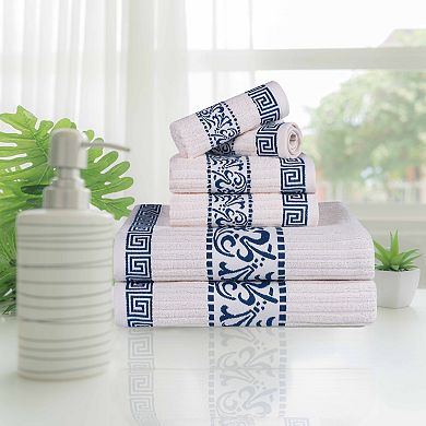 SUPERIOR 6-piece Athens Cotton Towel Set