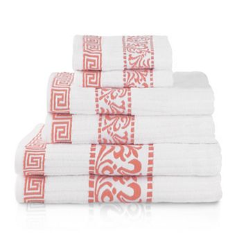SUPERIOR 6 pc Athens Cotton Towel Set