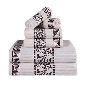 SUPERIOR 6 pc Athens Cotton Towel Set