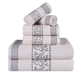 SUPERIOR 6 pc Athens Cotton Towel Set