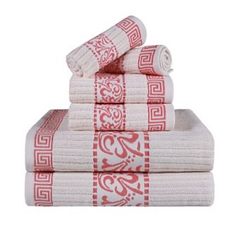 SUPERIOR 6 pc Athens Cotton Towel Set