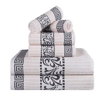 SUPERIOR 6 pc Athens Cotton Towel Set