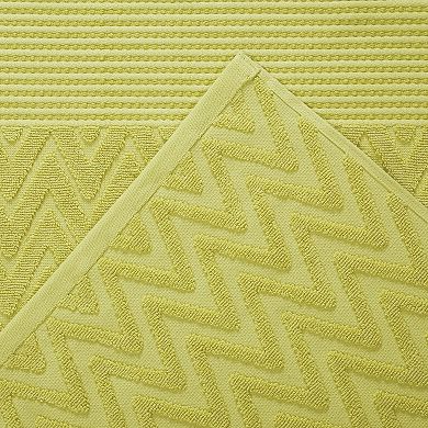 SUPERIOR 6-piece Zero Twist Cotton Chevron Towel Set