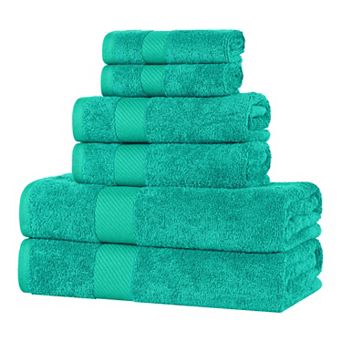 SUPERIOR 6 pc Egyptian Cotton Towel Set