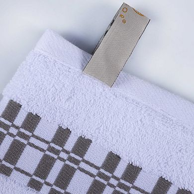 SUPERIOR 6-piece Larissa Cotton Geometric Embroidered Towel Set